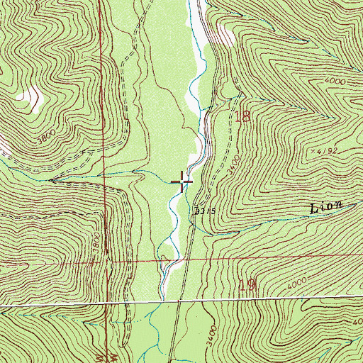 Topographic Map of Lion Creek, MT