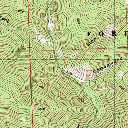 Topographic Map of Lion Gulch, MT