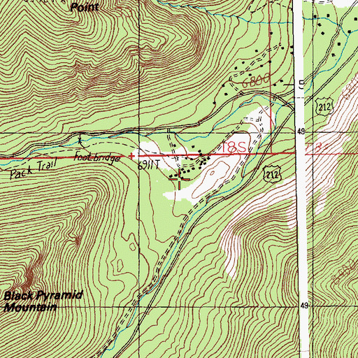 Topographic Map of Lions Club Camp, MT