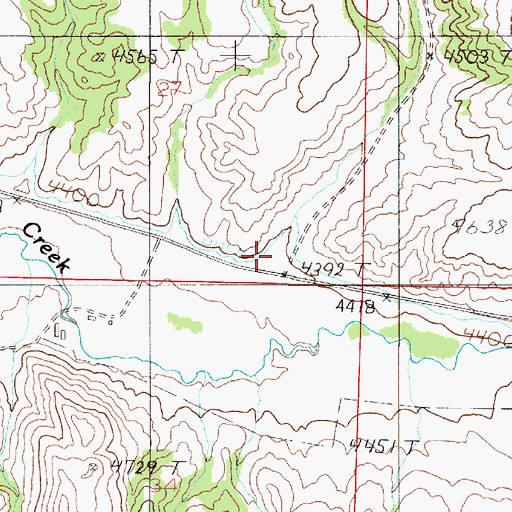 Topographic Map of Lippert Gulch, MT