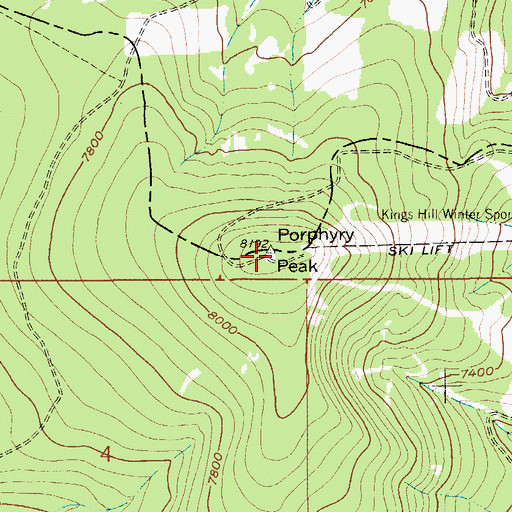 Topographic Map of Little Belt Mountains, MT