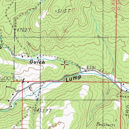 Topographic Map of Little Buffalo Gulch, MT