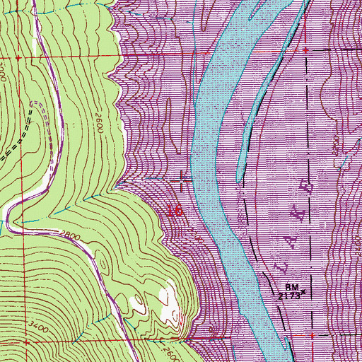 Topographic Map of Little Jackson Creek, MT
