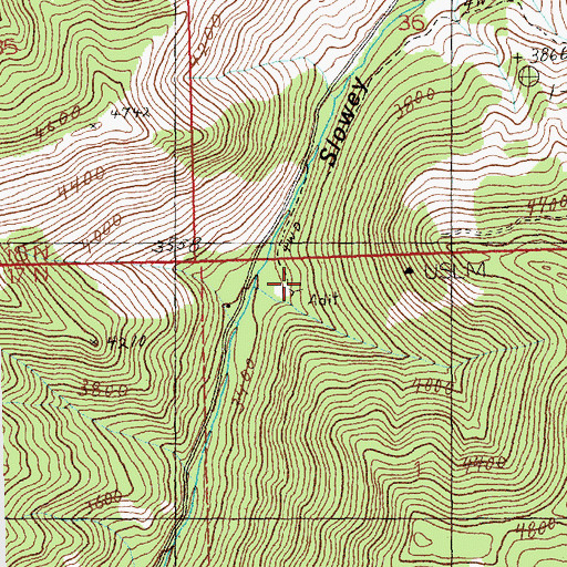 Topographic Map of Little Pittsburg Mine, MT