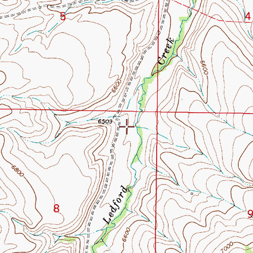 Topographic Map of Little Rock Creek, MT