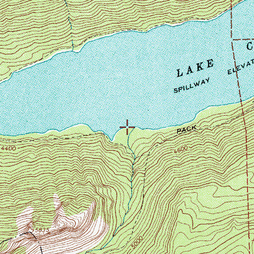 Topographic Map of Little Rock Creek, MT
