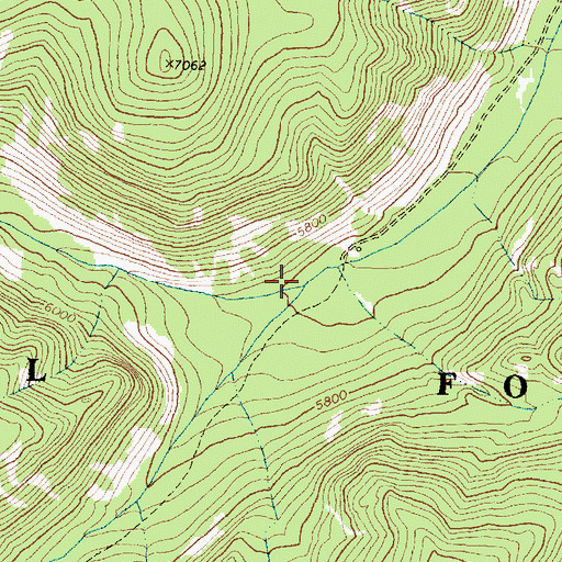 Topographic Map of Little Stony Creek, MT
