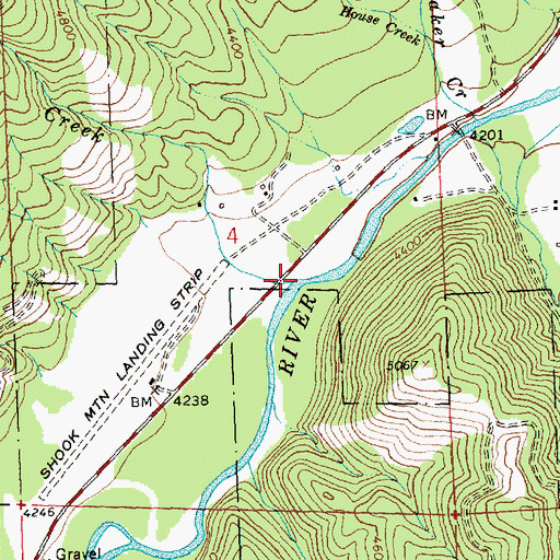 Topographic Map of Lloyd Creek, MT