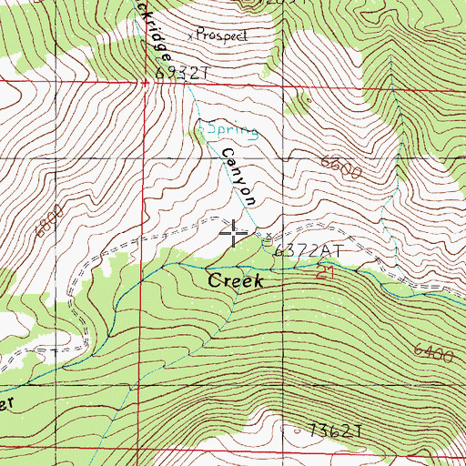 Topographic Map of Lockridge Canyon, MT