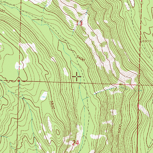 Topographic Map of Lodgepole Trail, MT