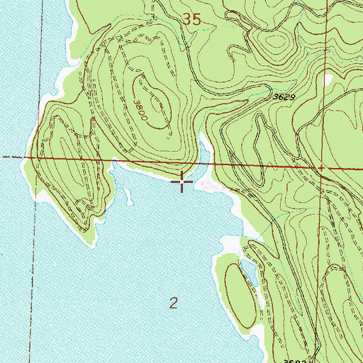 Topographic Map of Logan Creek, MT