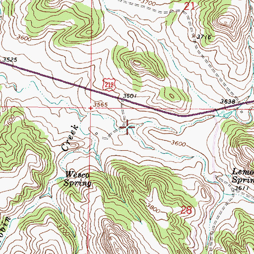 Topographic Map of Logging Creek, MT