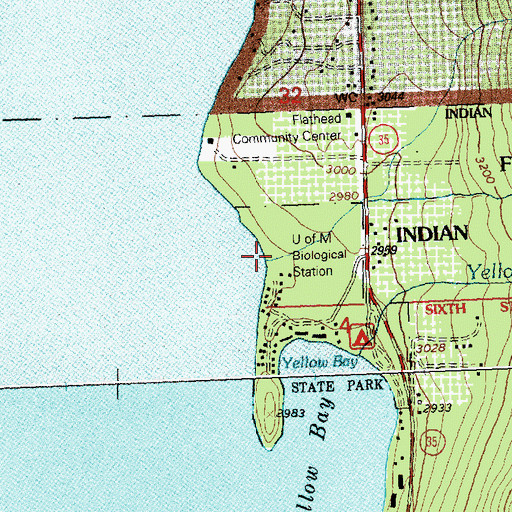 Topographic Map of Lolo Creek, MT