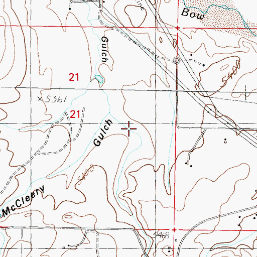 Topographic Map of Lone Tree Gulch, MT