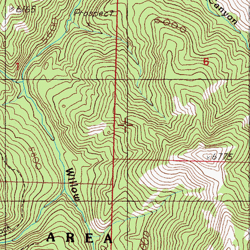 Topographic Map of Long Canyon Trail, MT