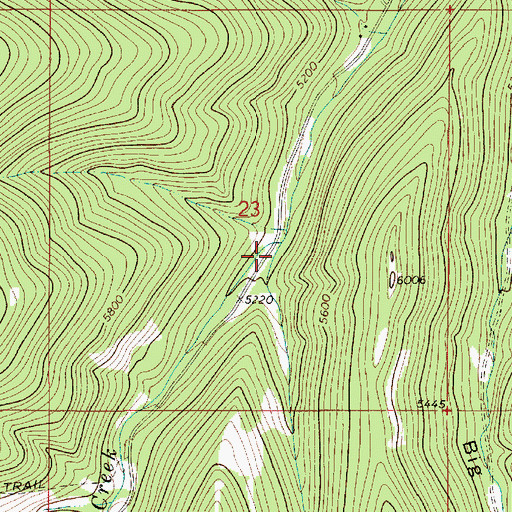 Topographic Map of Long Coulee, MT