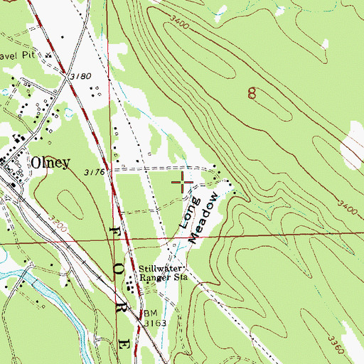 Topographic Map of Long Meadow, MT