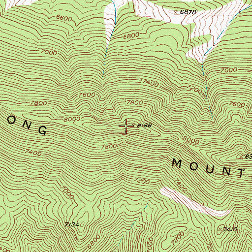 Topographic Map of Long Mountain, MT