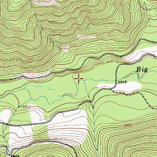 Topographic Map of Lookout Creek, MT