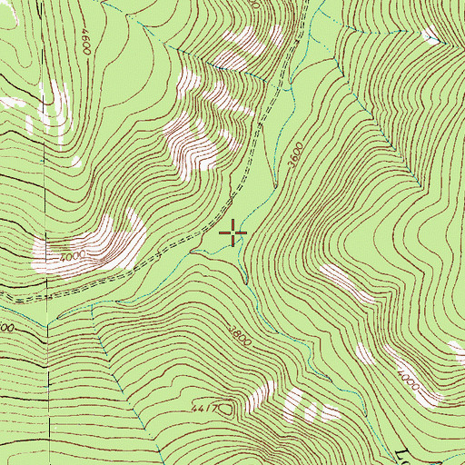 Topographic Map of Lookout Creek, MT