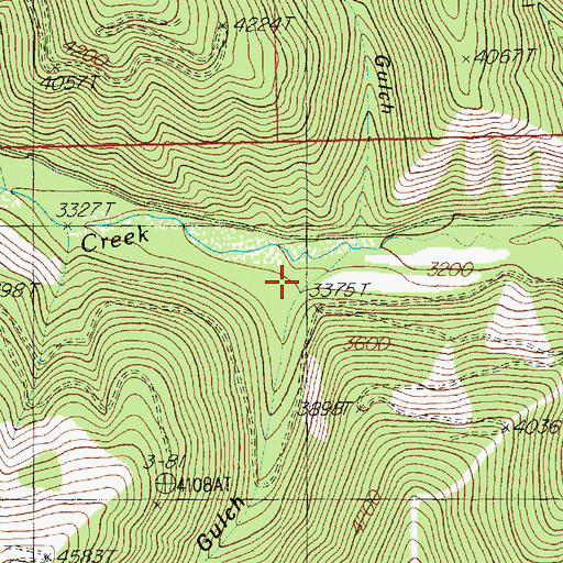 Topographic Map of Looters Gulch, MT