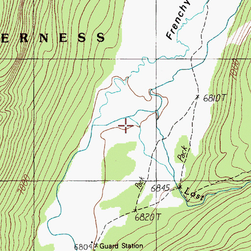 Topographic Map of Lost Creek, MT