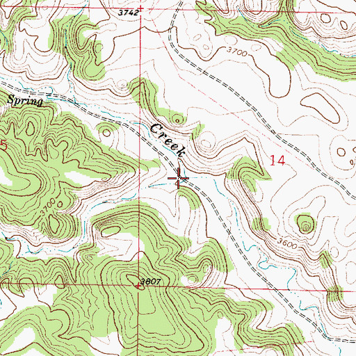 Topographic Map of Lost Creek, MT