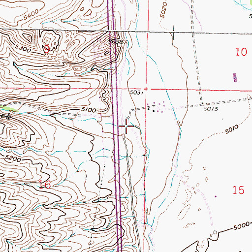 Topographic Map of Lost Creek, MT