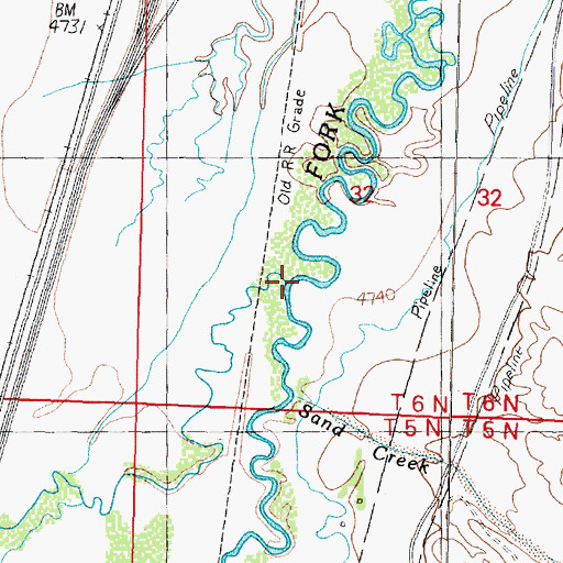 Topographic Map of Lost Creek, MT