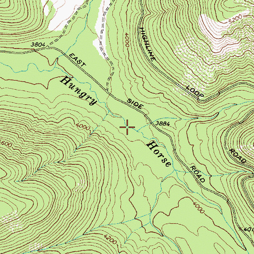 Topographic Map of Lost Mare Creek, MT