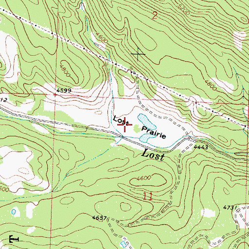Topographic Map of Lost Prairie, MT