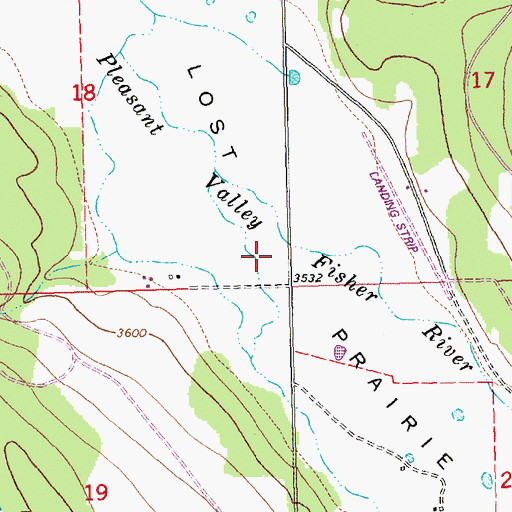 Topographic Map of Lost Prairie, MT