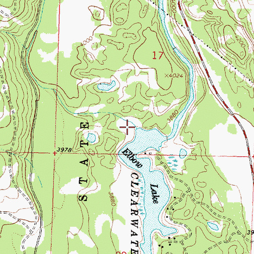 Topographic Map of Lost Prairie Creek, MT