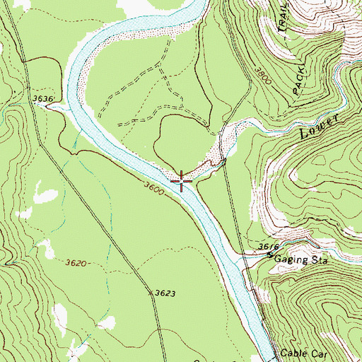 Topographic Map of Lower Twin Creek, MT