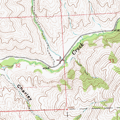 Topographic Map of Lowman Creek, MT