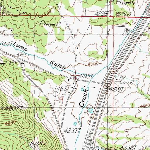 Topographic Map of Lump Gulch, MT