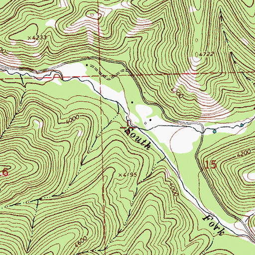 Topographic Map of Lupine Creek, MT