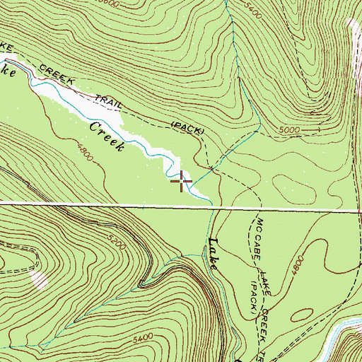 Topographic Map of Madison Creek, MT