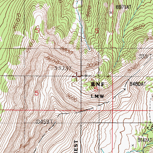 Topographic Map of Madison Range, MT