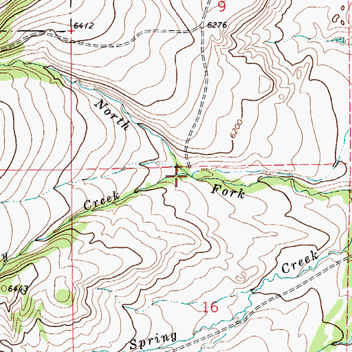 Topographic Map of Makey Creek, MT