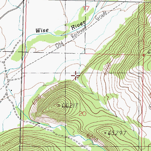 Topographic Map of Mammoth Gulch, MT