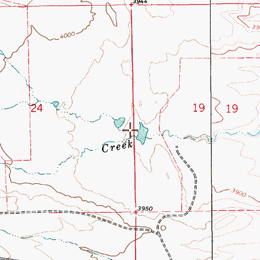 Topographic Map of Mansfield Creek, MT