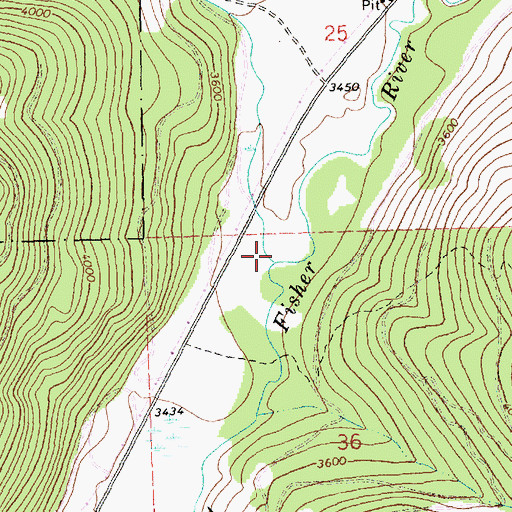 Topographic Map of Marl Creek, MT
