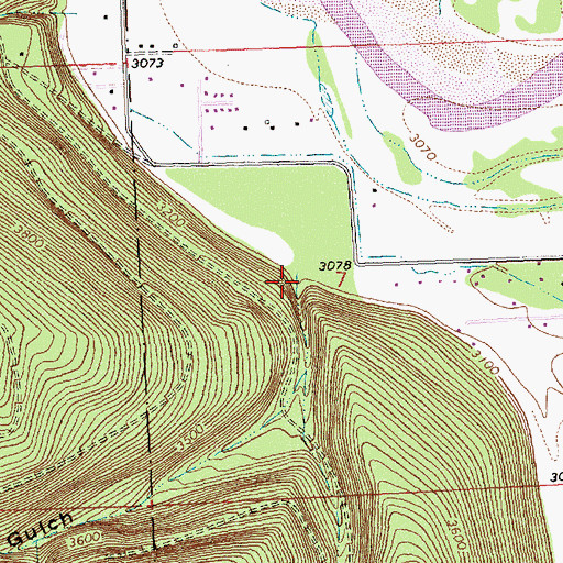 Topographic Map of Martin Gulch, MT