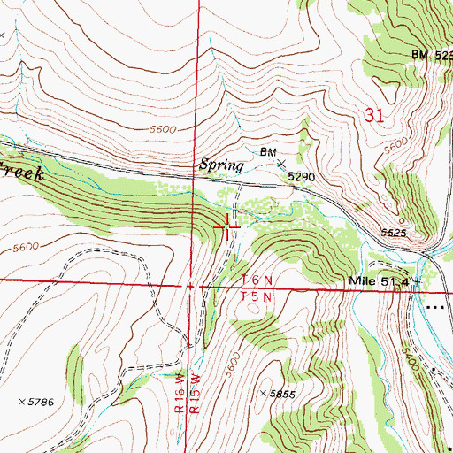 Topographic Map of Maukey Gulch, MT