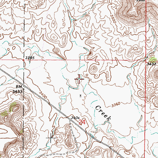 Topographic Map of Maverick Prong, MT