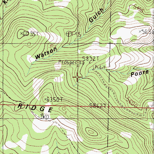 Topographic Map of May Day Mine, MT