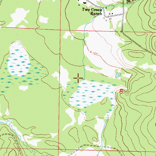 Topographic Map of McCabe Creek, MT