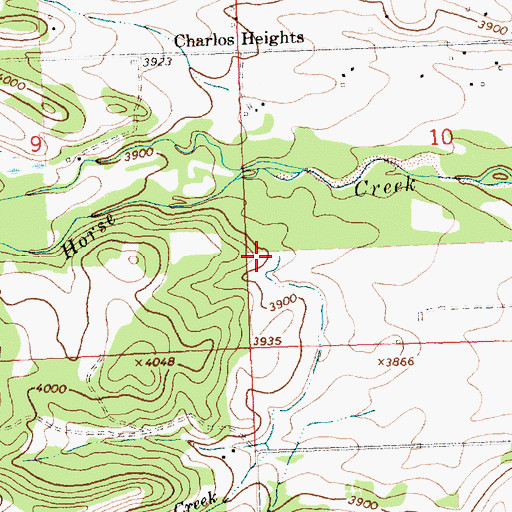 Topographic Map of McCarty Creek, MT