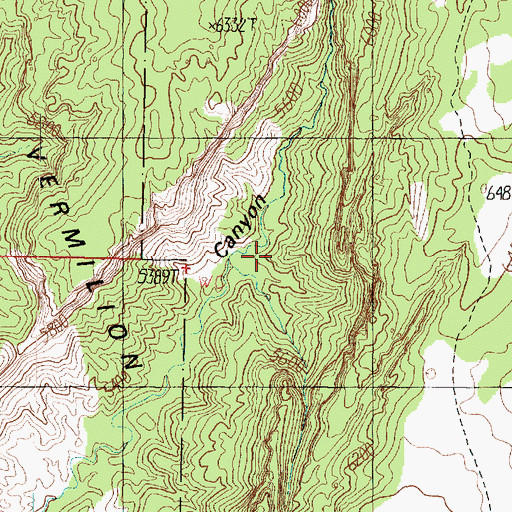 Topographic Map of Meeks Spring, AZ